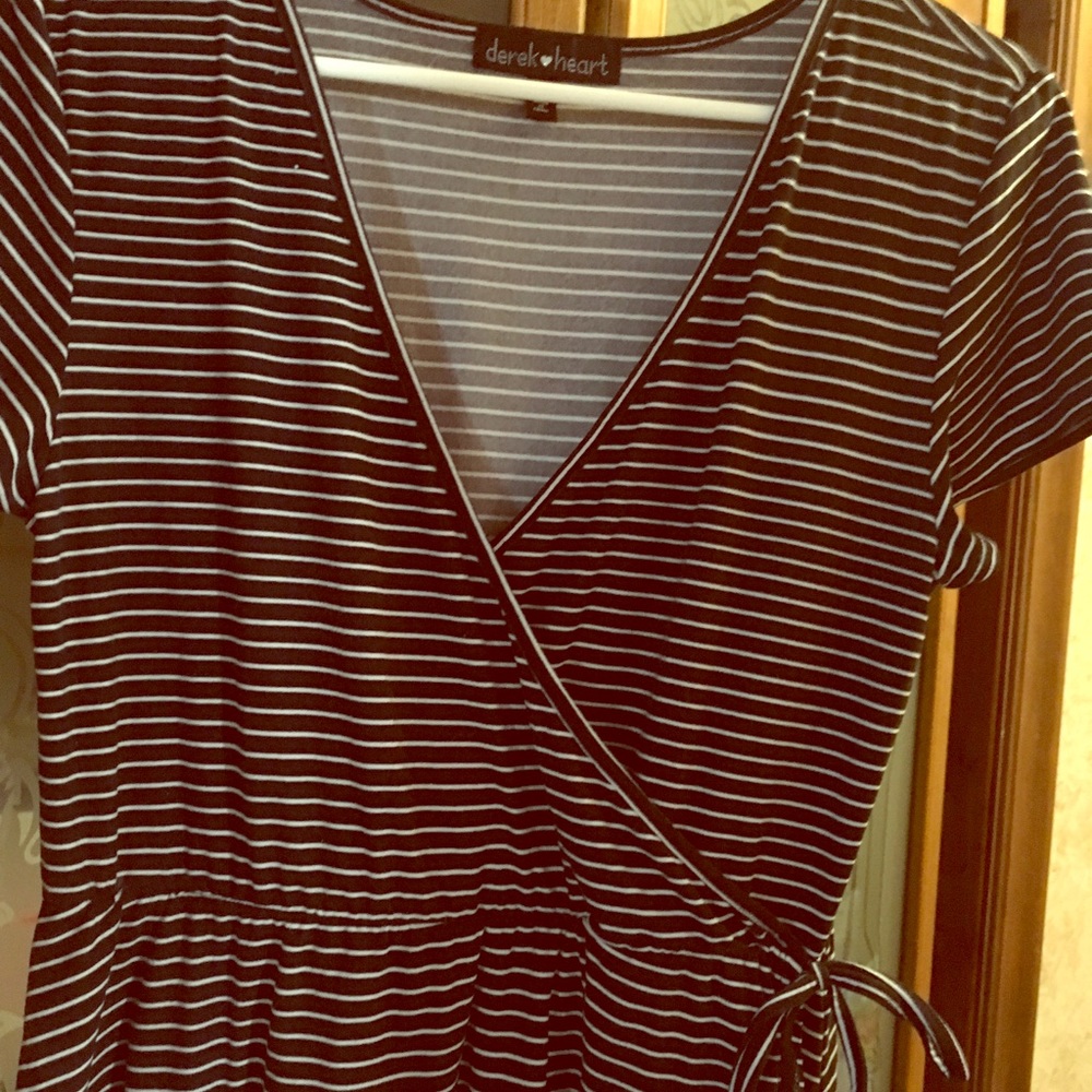 Black Striped Sundress